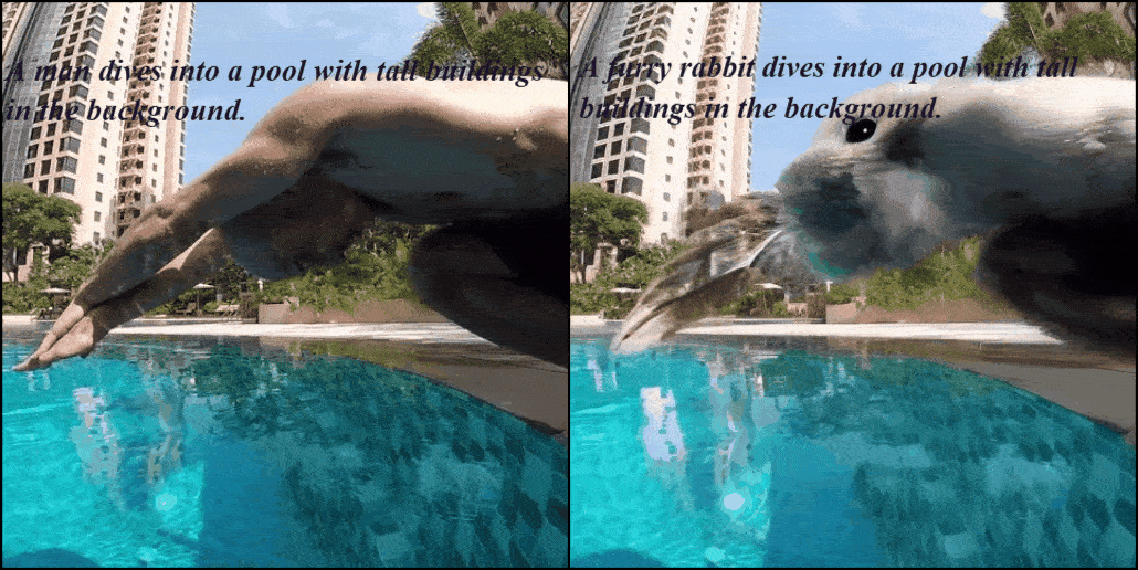 Swimming scene